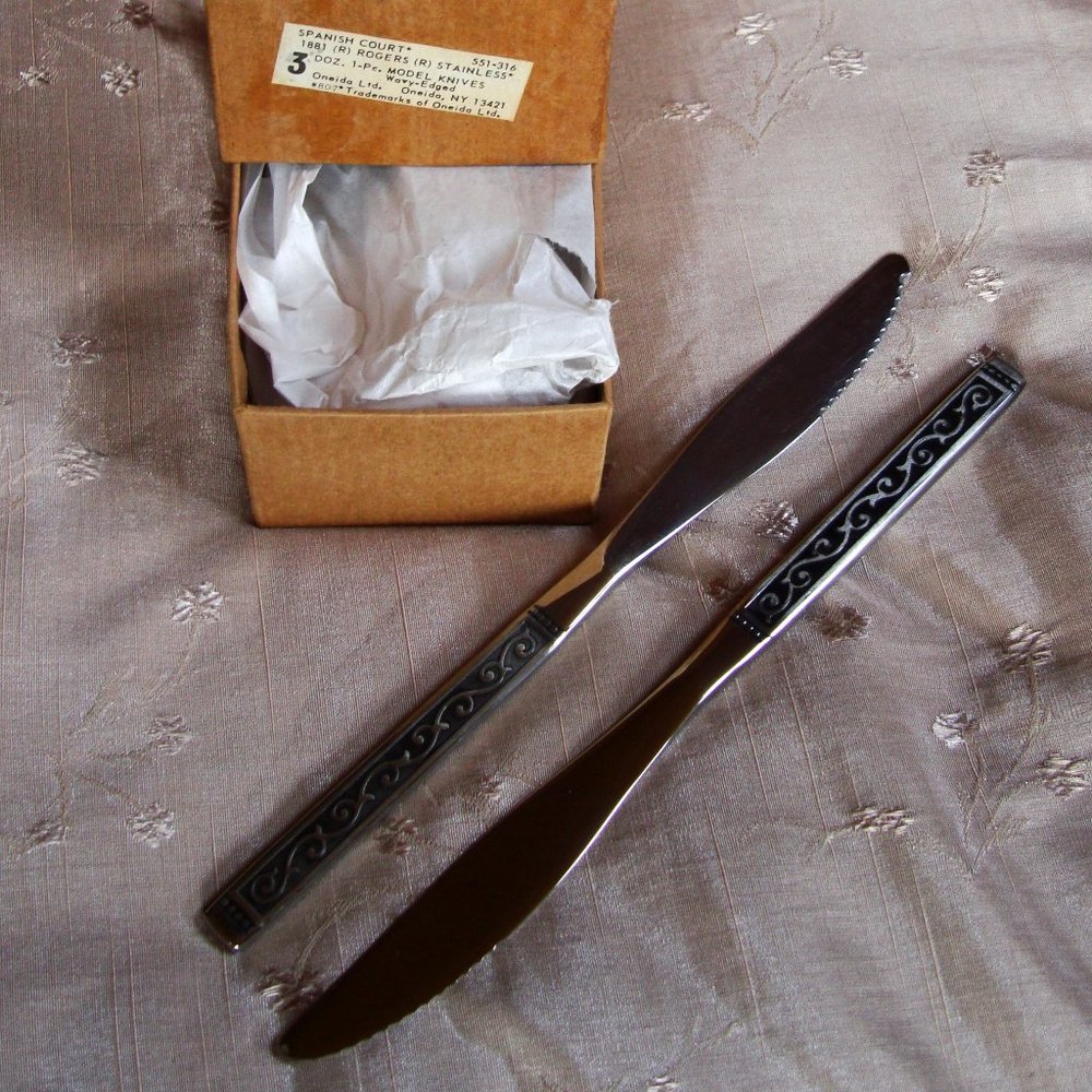 NEW Vintage SET OF 36 Oneida Rogers "Spanish Court" Butter Knife Knives USA